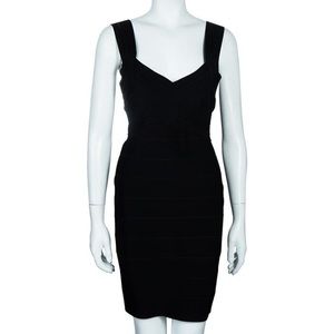 Alice + Olivia Black Bandage Dress